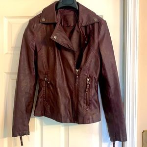 Max Studio Faux Leather Women’s Jacket. Size XS. Like new condition!